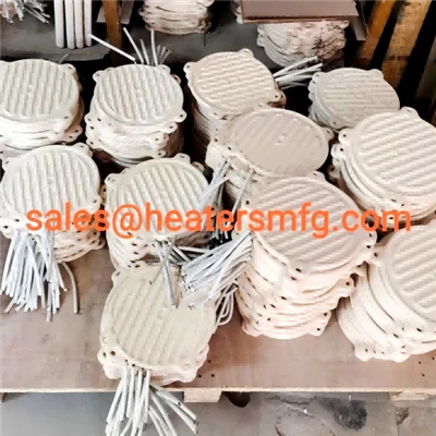Germany Customer 500pcs Round Infrared Ceramic Heater Made Are Ready