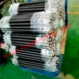 Poland Customer 100pcs Straight Finned Heaters Made Are Ready