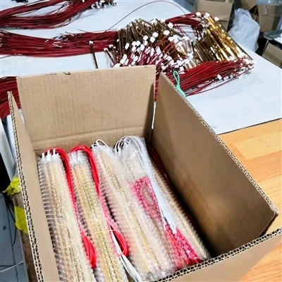 The Thailand Customer 650mm Gold Halogen Heater Made Ready