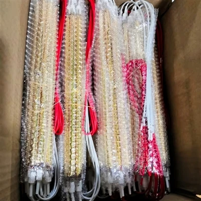 The Vietnam Customer 500pcs Gold Halogen Heaters Made Are Ready