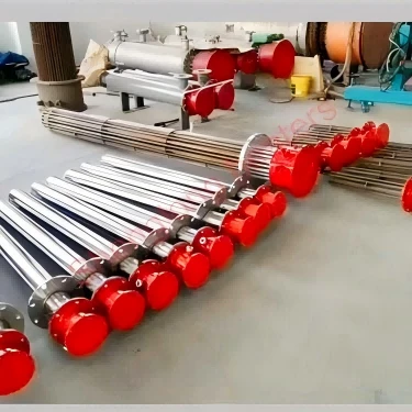 Dubai Customer 10pcs Explosion-Proof Flanged Immersion Heaters Made Are Ready