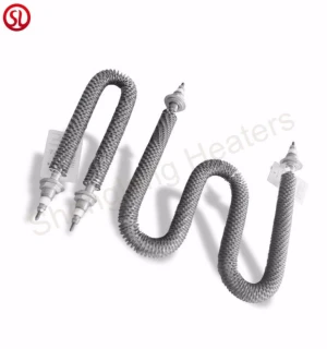 5KW Stainless Steel Electric Finned Tubular Air Heater For Load Bank
