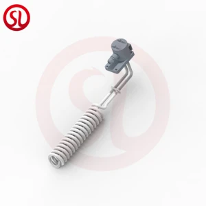 Spiral L-shaped PTFE Teflon Immersion Heater