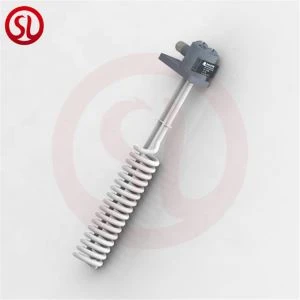 Spiral Shape Teflon Immersion Heater For Metal Plating Process