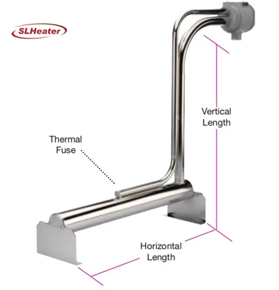 Titanium Triple-Tube Over-the-Side Immersion Heater